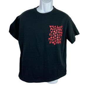 Uniqlo SPRZNY Timothy Goodman Black T-Shirt Sz M Pretend Monsters Fighting Tee